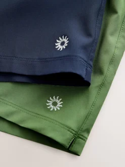 Next Bleu Marine/Vert - Lot de 5 shorts de bain Motionflex 2 pouces Clearance