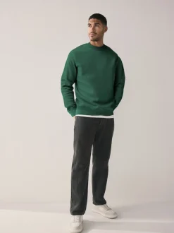 Next Bleu Marine/Vert - Lot de 2 Sweat-shirts Col rond en jersey riche en coton Hot