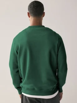 Next Bleu Marine/Vert - Lot de 2 Sweat-shirts Col rond en jersey riche en coton Hot