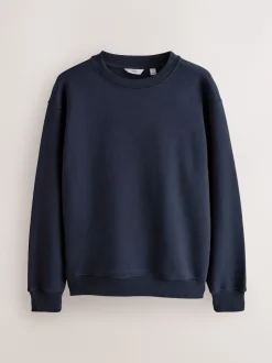 Next Bleu Marine/Vert - Lot de 2 Sweat-shirts Col rond en jersey riche en coton Hot