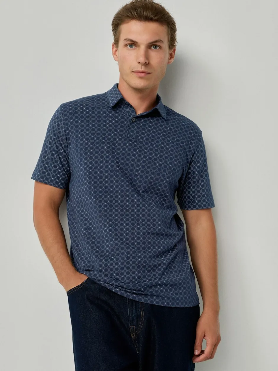 Next - Polo en jersey Manches courtes 3 Pack Bleu marine/vert/bordeaux/géos New