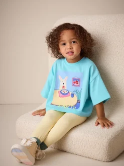 Next Bleu motif chien - T-shirt Manches courtes (3mths-7yrs) Best