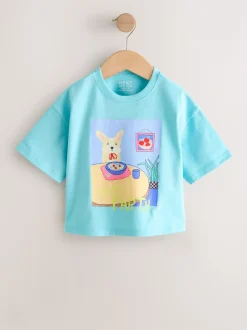 Next Bleu motif chien - T-shirt Manches courtes (3mths-7yrs) Best