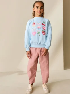 Next Bleu motif gâteau orné de perles - Sweat-shirt (3-16yrs) New