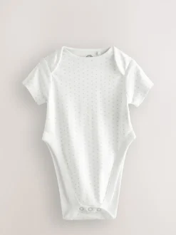 Next Bleu motif étoiles - Lot de 3 corps de dysplasie de la Hip Bébé Manches courtes