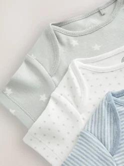 Next Bleu motif étoiles - Lot de 3 corps de dysplasie de la Hip Bébé Manches courtes