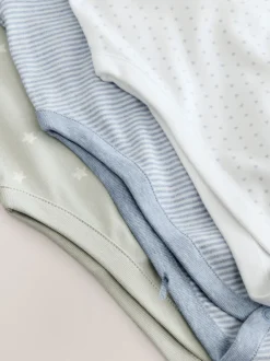 Next Bleu motif étoiles - Lot de 3 corps de dysplasie de la Hip Bébé Manches courtes