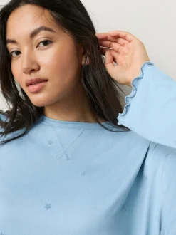 Next Bleu motif étoiles - Pyjama à manches longues doux cœur Hot