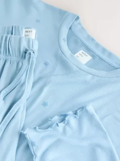 Next Bleu motif étoiles - Pyjama à manches longues doux cœur Hot