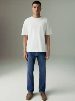 Next - Ajustement droit - Jean Motionflex Bleu moyen Best