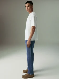 Next - Ajustement droit - Jean Motionflex Bleu moyen Best