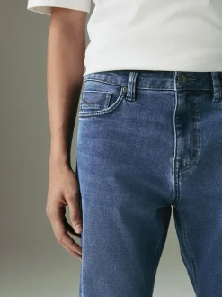 Next - Ajustement droit - Jean Motionflex Bleu moyen Best