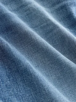 Next Bleu moyen - - extensible Denim Jeans Ajustement droit Sale