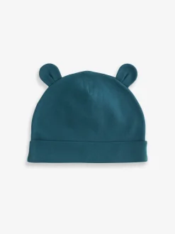 Next Bleu moyen - Bébé 100% Coton Bonnet 3 Lot (0-18mths) Online