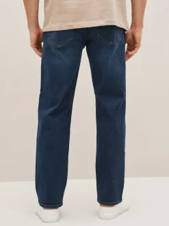 Next Bleu moyen - Coupe droite Essential Extensible Jeans Online