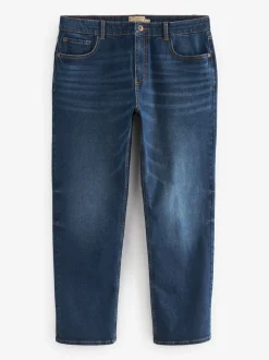 Next Bleu moyen - Coupe droite Essential Extensible Jeans Online