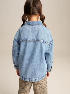 Next Bleu moyen - Denim Shacket (3-16ans) Best