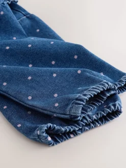 Next Bleu moyen - Ensemble chemise Denim et Pantalons à Carreaux (3mois-7ans) Outlet