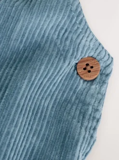 Next - Ensemble salopette et body en velours côtelé (0mois-2ans) Bleu moyen Outlet