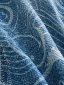 Next Bleu moyen - Jean ample imprimé SmileyWorld® (3-16ans) Sale