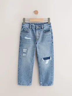 Next Bleu moyen - Jean authentique (3-16ans) Ajustement lâche Sale