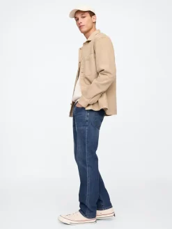 Gap Bleu moyen - Jean droit extensible Discount