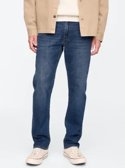 Gap Bleu moyen - Jean droit extensible Discount