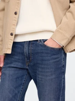 Gap Bleu moyen - Jean droit extensible Discount