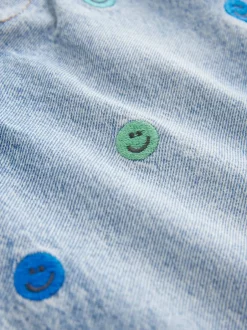 Next Bleu moyen - Jean en denim brodé 100 % coton (3mois-7ans) Discount