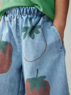 Next Bleu moyen - Jean imprimé tomate (3mois-7ans) Outlet