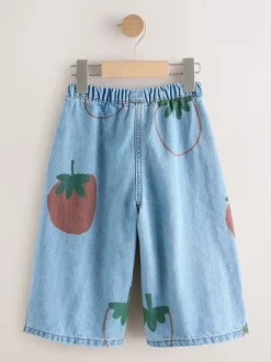 Next Bleu moyen - Jean imprimé tomate (3mois-7ans) Outlet
