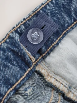 Next Bleu moyen - Jean orné d’un large imprimé fleuri (3-16ans) Coupe large Clearance