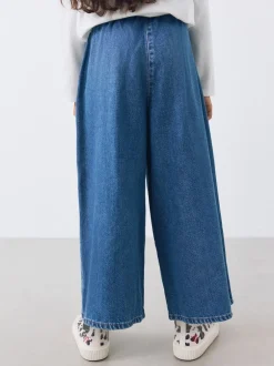 Next Bleu moyen - Jeans à jambes larges (6-16ans) New