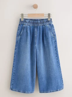 Next Bleu moyen - Jeans à jambes larges (6-16ans) New