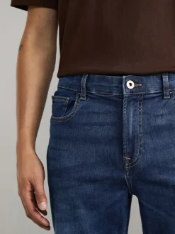 Next - Jeansextensible classique coupe fuselée régulière Bleu moyen Hot