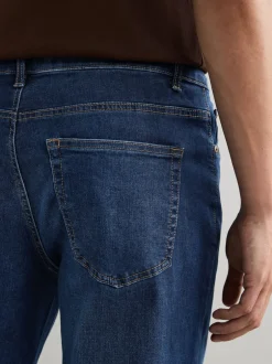 Next - Jeansextensible classique coupe fuselée régulière Bleu moyen Hot