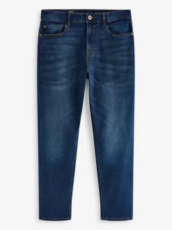 Next - Jeansextensible classique coupe fuselée régulière Bleu moyen Hot