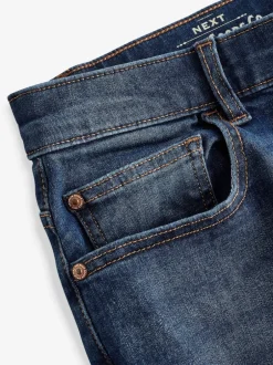 Next - Jeansextensible classique coupe fuselée régulière Bleu moyen Hot