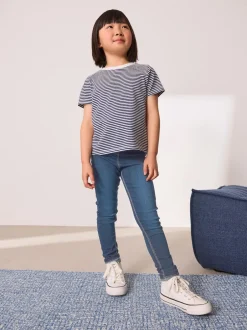 Next Bleu moyen - Jegging extensible (3-16ans) Clearance
