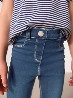 Next Bleu moyen - Jegging extensible (3-16ans) Clearance