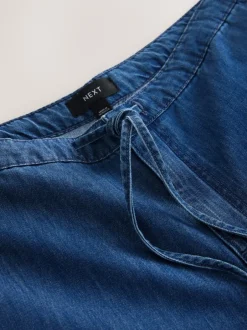 Next Bleu moyen - Joggings jambe large avec poche cœur Outlet