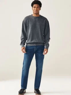 Next - Lit 1 place - Coupe ajustée Classic Jeans extensibles Bleu moyen Best