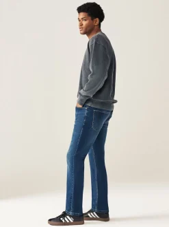 Next - Lit 1 place - Coupe ajustée Classic Jeans extensibles Bleu moyen Best