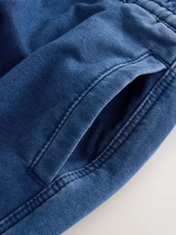 Next Bleu moyen - Pantalons Coupe ballon en Denim jersey Best