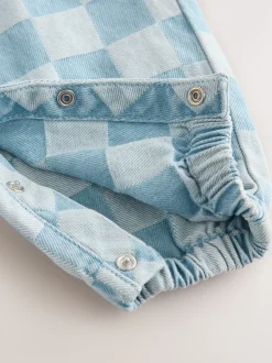 Next Bleu moyen - Salopettes à carreaux (3mois-7ans) Hot
