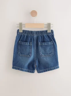 Next Bleu moyen - Short à enfiler (3mois à7ans) New