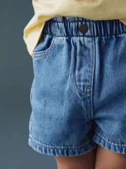 Next Bleu moyen - Short en jean à enfiler (3mois10ans) Best