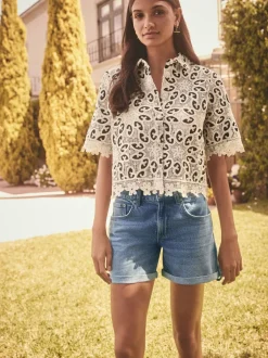 Next Bleu moyen - Short garçon en jean