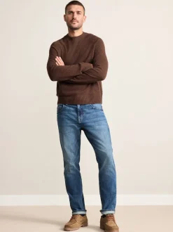 Next Bleu moyen - Slim Fit (Slim Fit) - Signature Selvedge jean Denim Jeans Sale