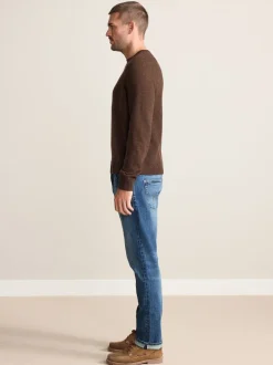 Next Bleu moyen - Slim Fit (Slim Fit) - Signature Selvedge jean Denim Jeans Sale